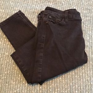 Faded wash/BlK stretchy/skinny legged jeans-9/29